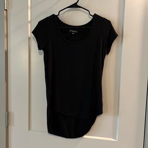 Drop Hem Scoop Neck Shirt